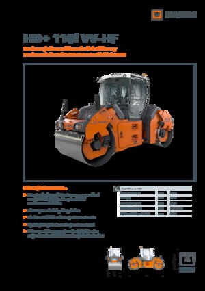 Rodillos vibrantes tándem Hamm HD+ 110i VV-HF