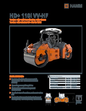 Rodillos vibrantes tándem Hamm HD+ 110i VV-HF