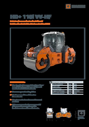 Rodillos vibrantes tándem Hamm HD+ 110i VV-HF