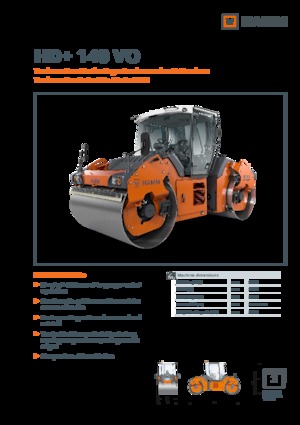 Rodillos vibrantes tándem Hamm HD+ 140 VO