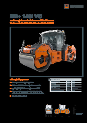 Rodillos vibrantes tándem Hamm HD+ 140i VO