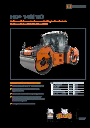 Rodillos vibrantes tándem Hamm HD+ 140i VO