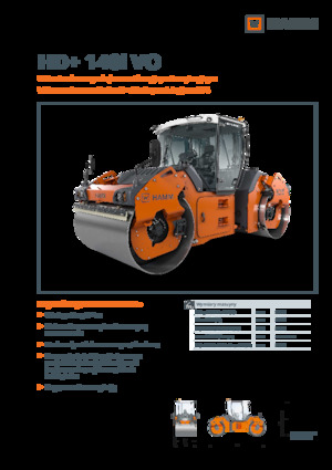 Rodillos vibrantes tándem Hamm HD+ 140i VO