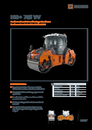 Rodillos vibrantes tándem Hamm HD+ 70i VV