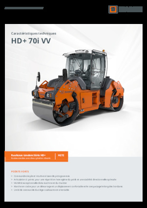 Rodillos vibrantes tándem Hamm HD+ 70i VV