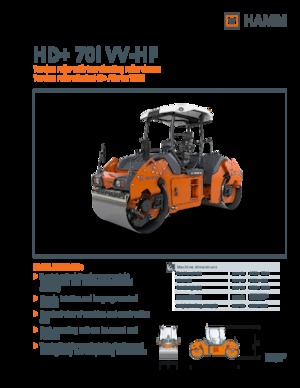 Rodillos vibrantes tándem Hamm HD+ 70i VV-HF