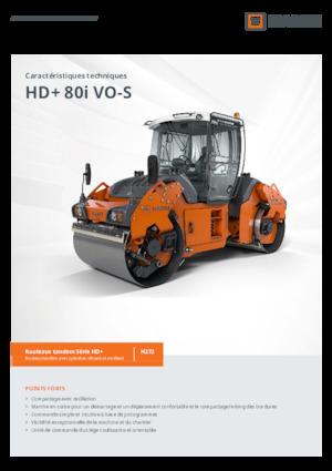 Rodillos vibrantes tándem Hamm HD+ 80i VO-S