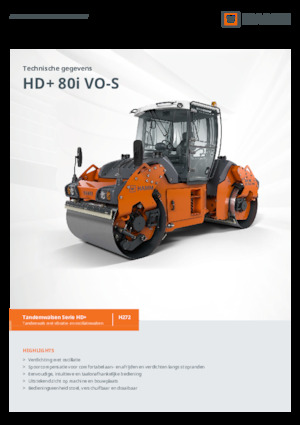 Rodillos vibrantes tándem Hamm HD+ 80i VO-S