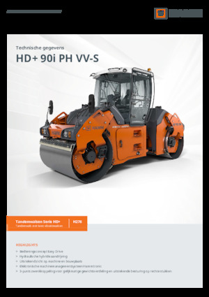 Rodillos vibrantes tándem Hamm HD+ 90i PH VV-S