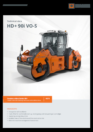 Rodillos vibrantes tándem Hamm HD+ 90i VO-S