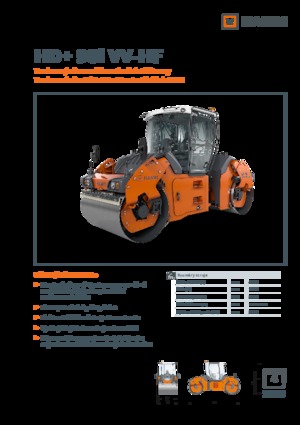 Rodillos vibrantes tándem Hamm HD+ 90i VV-HF