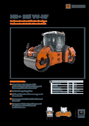 Rodillos vibrantes tándem Hamm HD+ 90i VV-HF