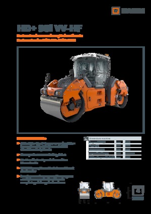 Rodillos vibrantes tándem Hamm HD+ 90i VV-HF