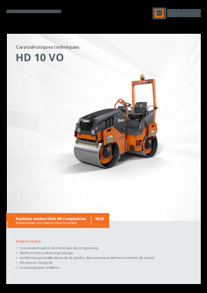 Rodillos vibrantes tándem Hamm HD 10 VO