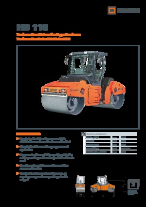 Rodillos vibrantes tándem Hamm HD 110