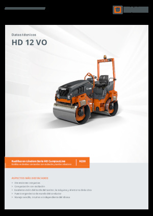 Rodillos vibrantes tándem Hamm HD 12 VO