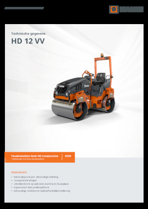 Rodillos vibrantes tándem Hamm HD 12 VV