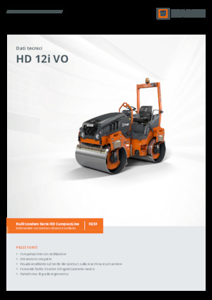Rodillos vibrantes tándem Hamm HD 12i VO