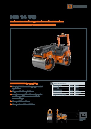 Rodillos vibrantes tándem Hamm HD 14 VO