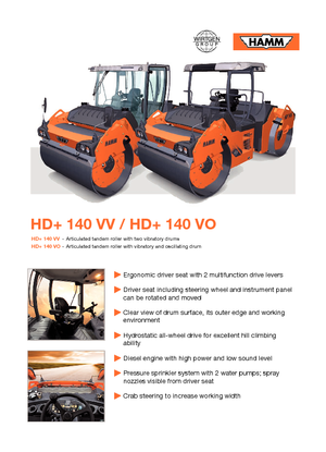 Rodillos vibrantes tándem Hamm HD 140 VV