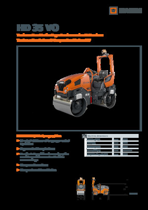 Rodillos vibrantes tándem Hamm HD 35 VO