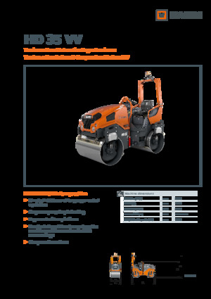 Rodillos vibrantes tándem Hamm HD 35 VV