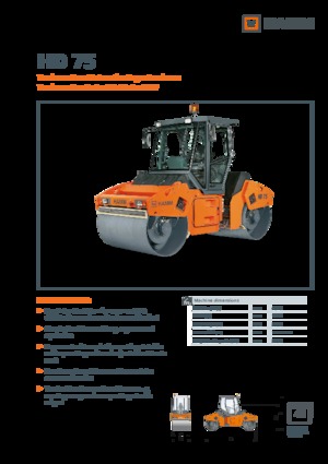 Rodillos vibrantes tándem Hamm HD 75