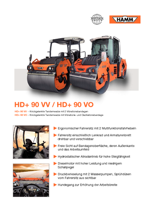 Rodillos compactadores mixtos Hamm HD+90 VO