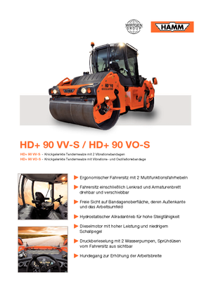Rodillos compactadores mixtos Hamm HD+90 VO-S