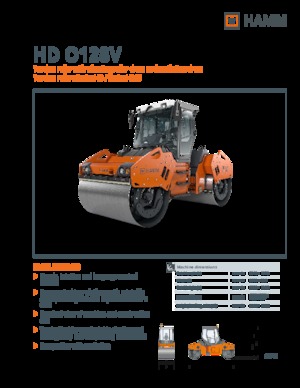 Rodillos vibrantes tándem Hamm HD O128V