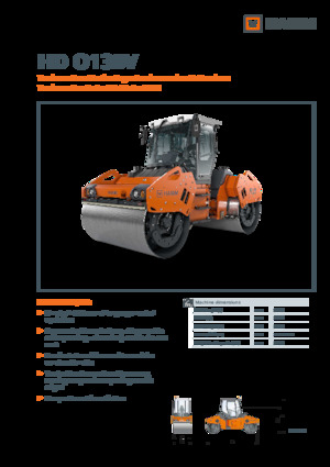 Rodillos vibrantes tándem Hamm HD O138V