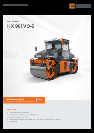 Rodillos vibrantes tándem Hamm HX 90i VO-S