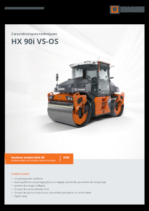 Rodillos vibrantes tándem Hamm HX 90i VS-OS