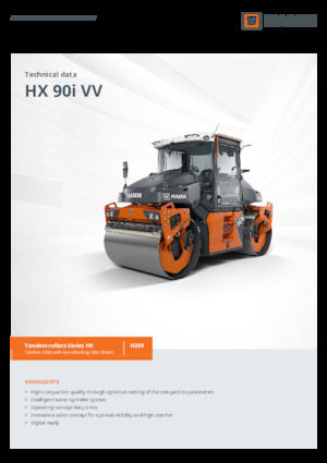 Rodillos vibrantes tándem Hamm HX 90i VV