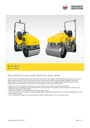 Rodillos vibrantes tándem Wacker RD 27-120