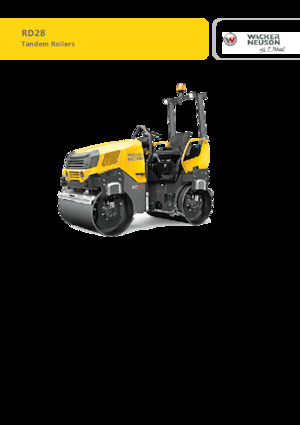 Rodillos vibrantes tándem Wacker Neuson RD28-120