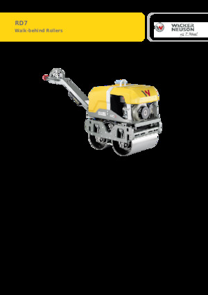 Rodillos vibrantes tándem Wacker Neuson RD7Af HRC