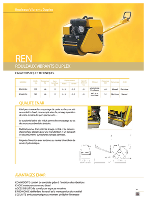 Rodillos vibrantes tándem Enar REN 550 GH