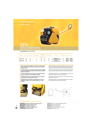 Rodillos vibrantes tándem Enar REN 550 GH
