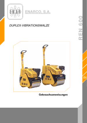 Rodillos vibrantes tándem Enar REN 600 DH