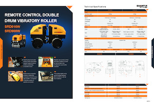 Rodillos vibrantes tándem Shantui SRD016W 