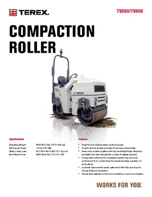 Rodillos vibrantes tándem Terex TV 900