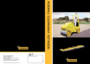 Rodillos vibrantes tándem Lebrero VTA 202-100
