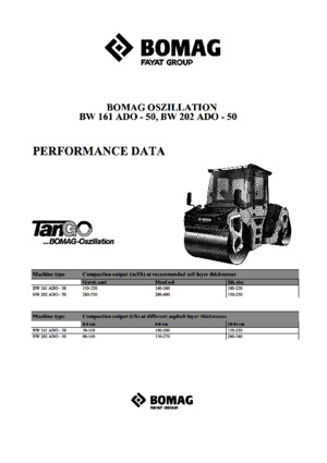 Rodillos vibrantes tándem Bomag BW 161 ADO-50