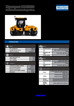 Rodillos vibrantes tándem Dynapac CC 3200 