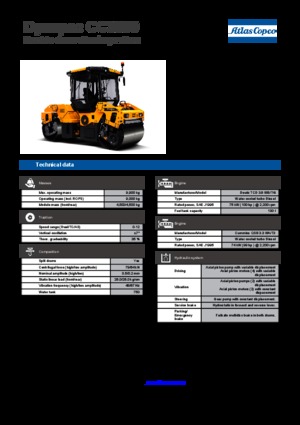 Rodillos vibrantes tándem Dynapac CC 3300