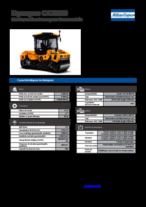 Rodillos vibrantes tándem Dynapac CC 3300