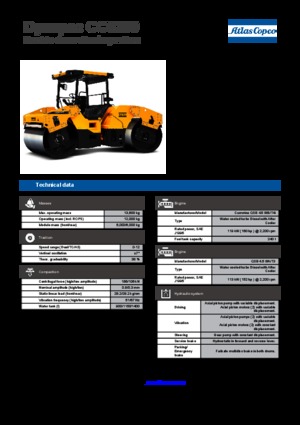 Rodillos vibrantes tándem Dynapac CC 6200