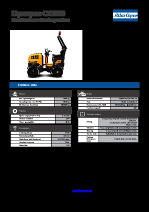 Rodillos vibrantes tándem Dynapac CC 800