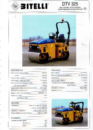 Rodillos vibrantes tándem Bitelli DTV 325